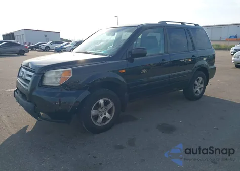 2008 Honda Pilot Ex-L из США, поврежденный, VIN 5FNYF18728B045785